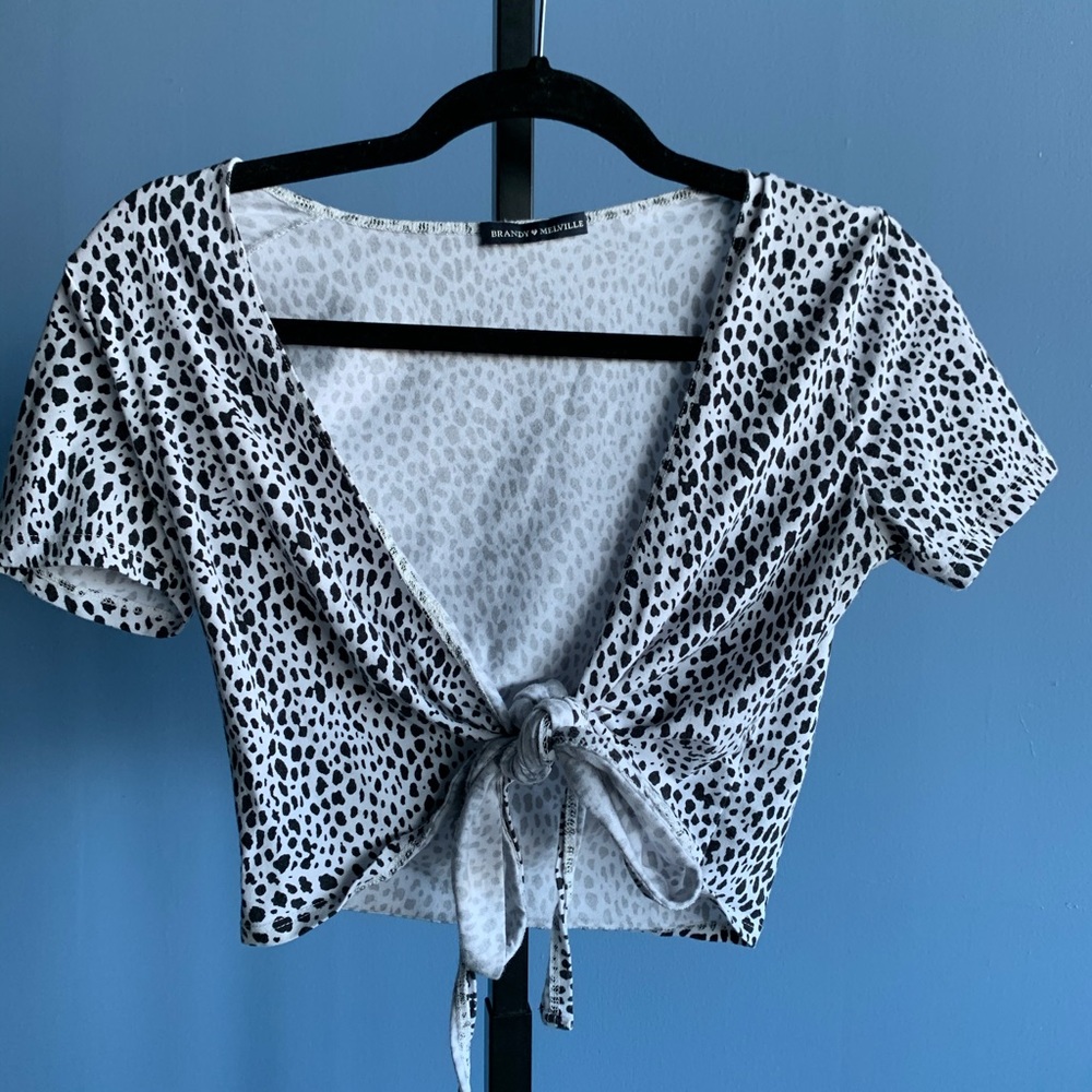 Brandy Melville wrap crop top